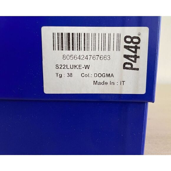 P448 Women's Sz 8 EUR 38 White Luke Leather/Mesh Fabric Platform Sneakers - Picture 12 of 12